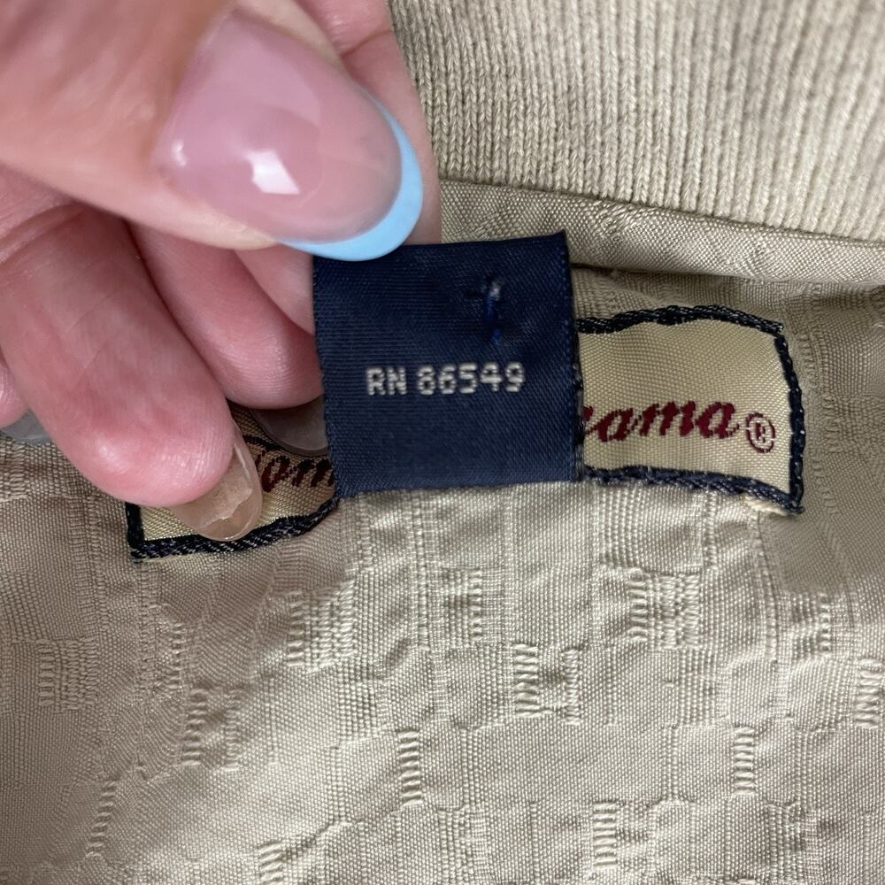Tommy Bahama Silk Polo Shirt Beige Men's Size XL - Picture 4 of 7
